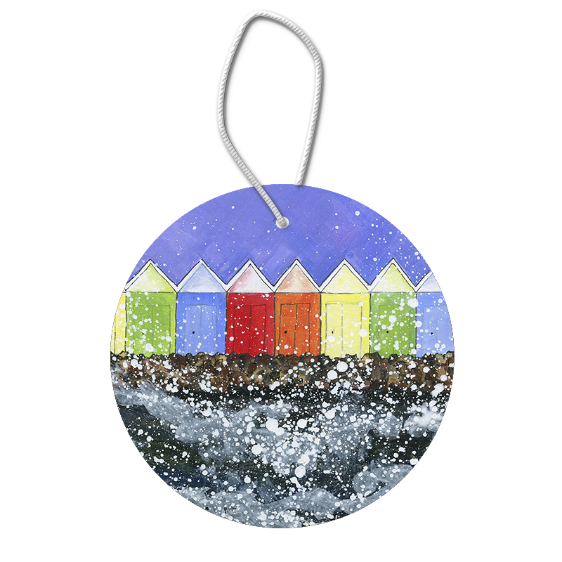 Scarborough Beach Huts Hanging Pendants